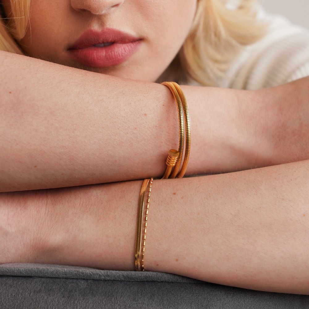 Selene Serpentine and Bead Mix Bracelet
