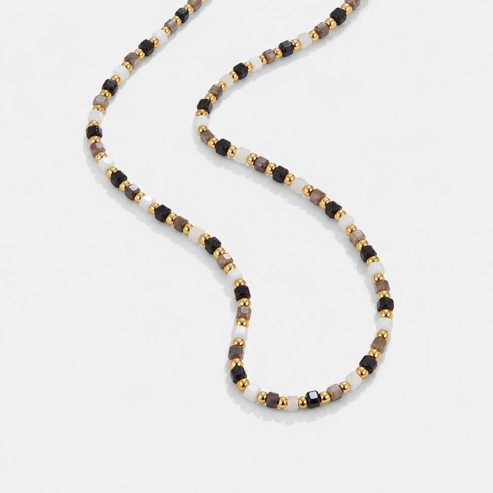 Alashan Monochrome Beaded Fine Chain Necklace