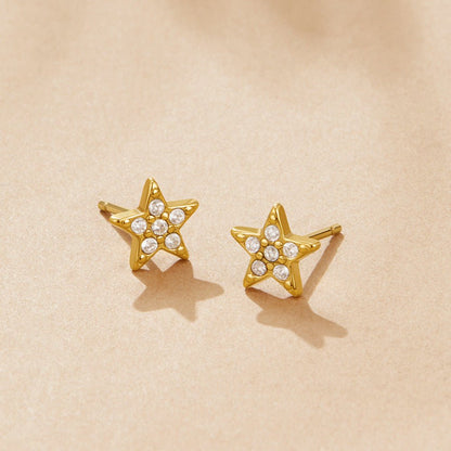 Little Falling Star Everyday Stud Earrings