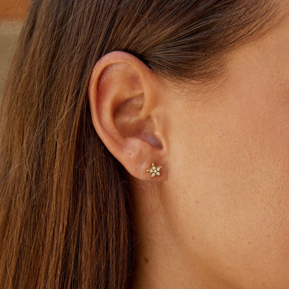 Little Falling Star Everyday Stud Earrings