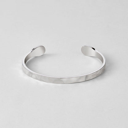 Alexa Cool Smooth Round Silver-Tone Bangle