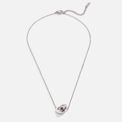 Fine Infinity Link Silver-Tone Necklace