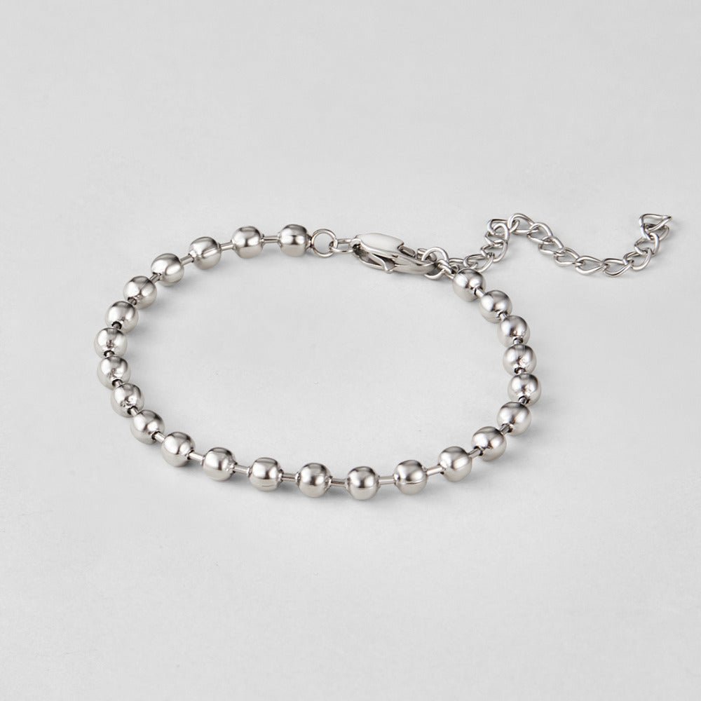 Lulu Smooth Bead Silver-Tone Bracelet