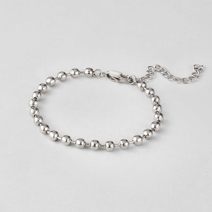 Lulu Smooth Bead Silver-Tone Bracelet