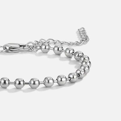 Lulu Smooth Bead Silver-Tone Bracelet