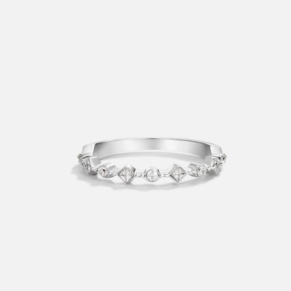 Milana Slim Silver-Tone Ring with Set Crystals