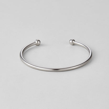 Penelope Polished Silver-Tone Bangle