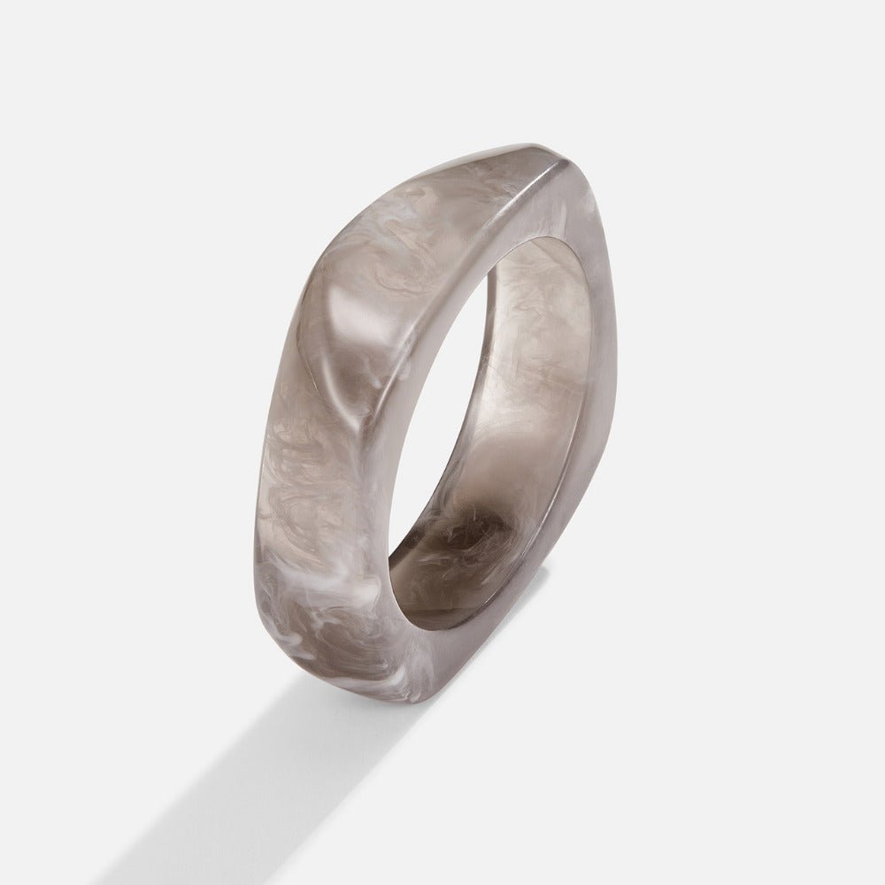Muted Grey Marbled Bangle