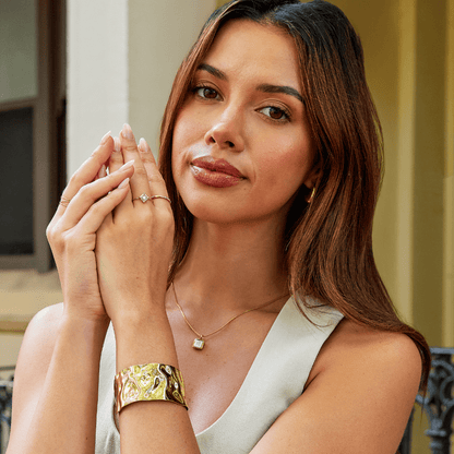 Sofia Clean Line Geometric Flat Band Ring