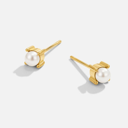 Sofia Single Pearl Stud Earrings for Every Day