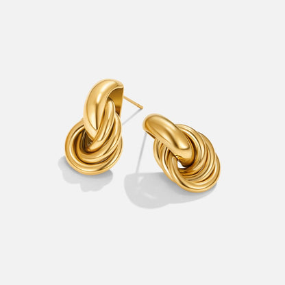 Sofia Rope-Twist Hoop Earrings in Gold-Tone
