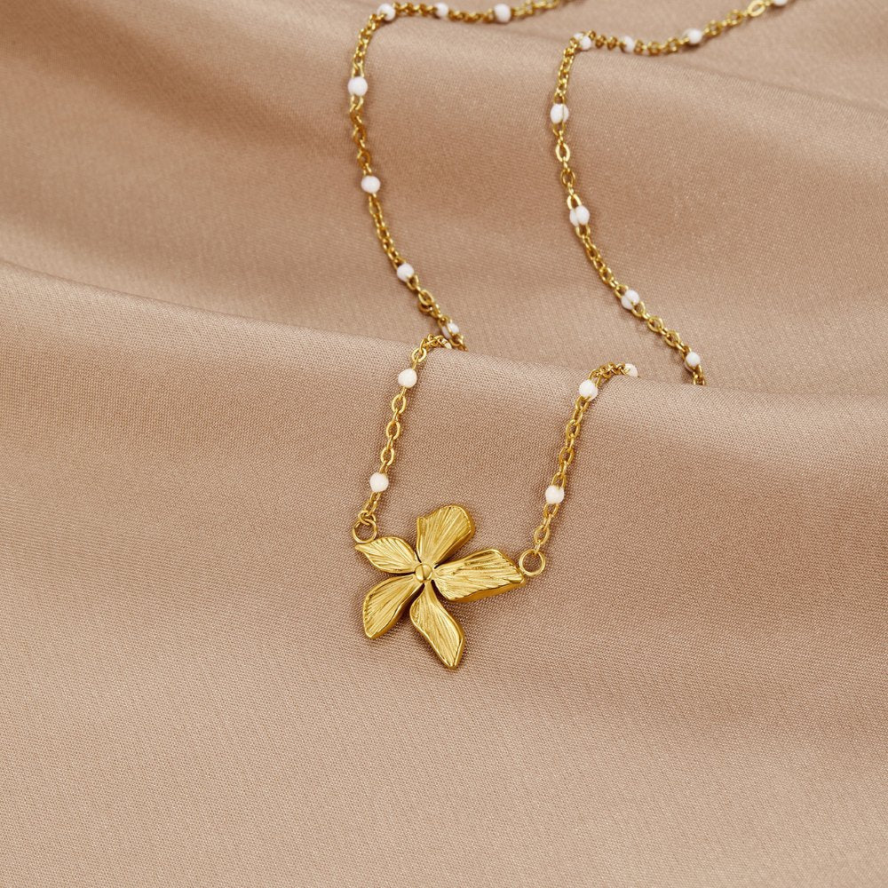 Soft Bloom Coloured Bead Necklace