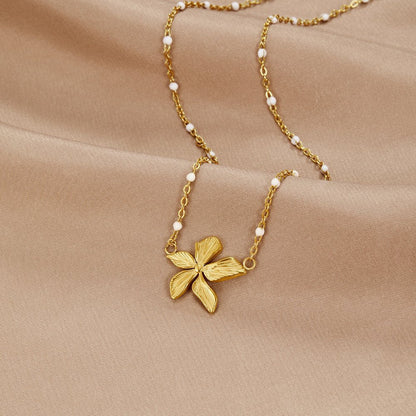 Soft Bloom Coloured Bead Necklace
