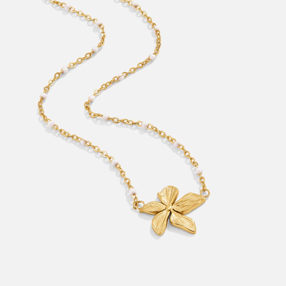 Soft Bloom Coloured Bead Necklace