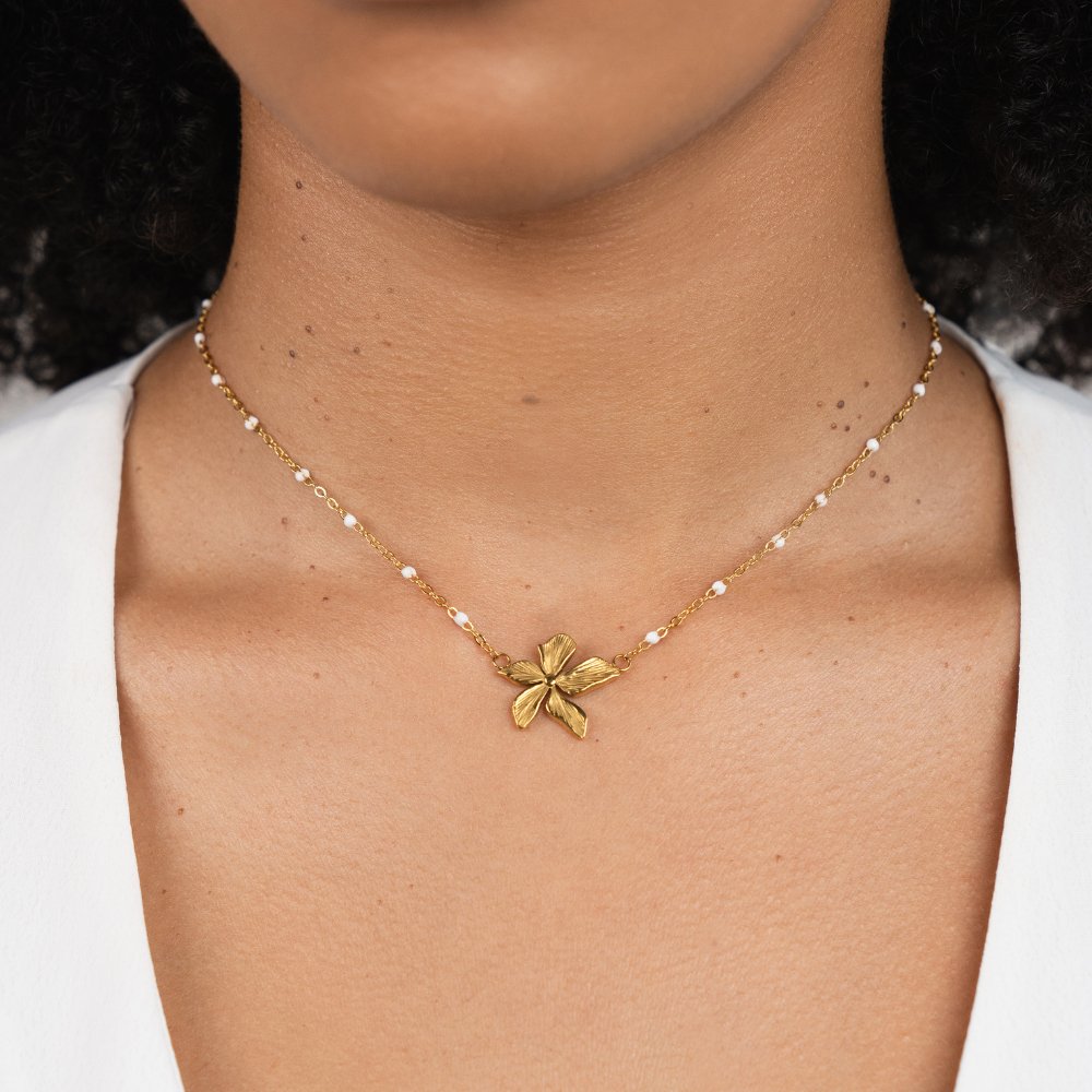 Soft Bloom Coloured Bead Necklace