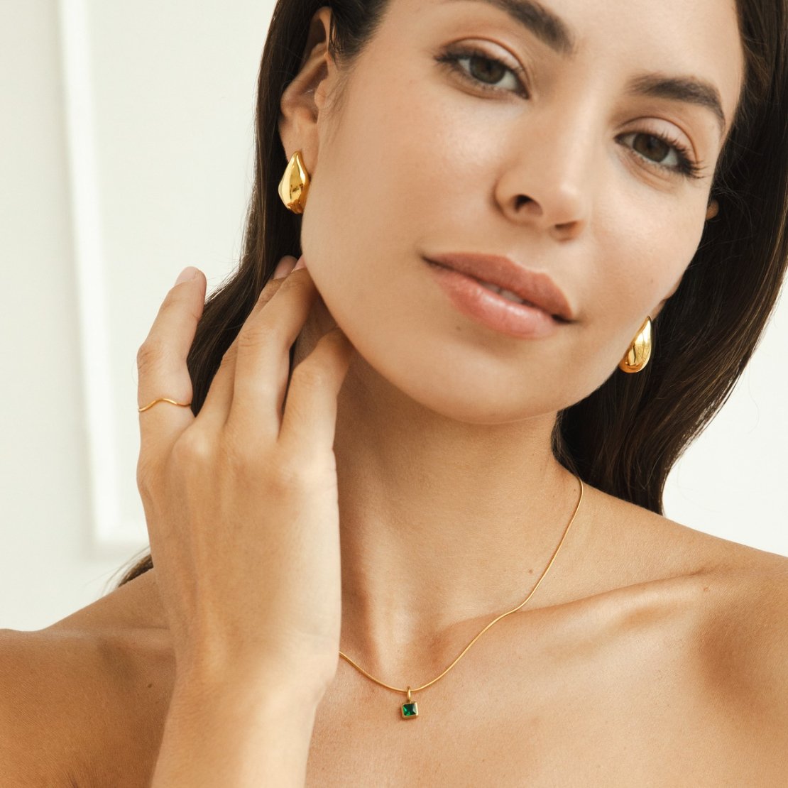 Keepsake Birthstone Square Necklace