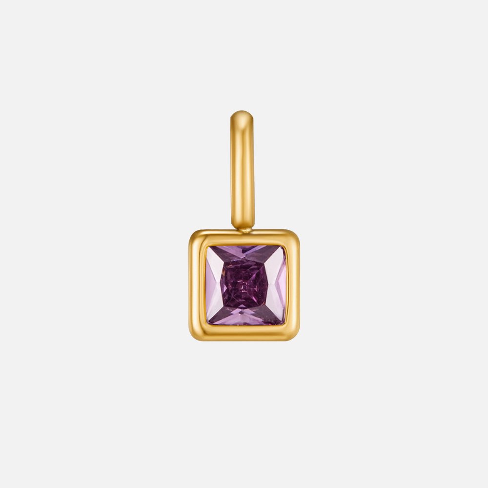Keepsake Birthstone Square Necklace