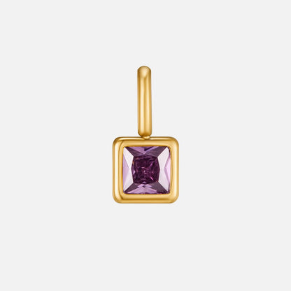 Keepsake Birthstone Square Necklace