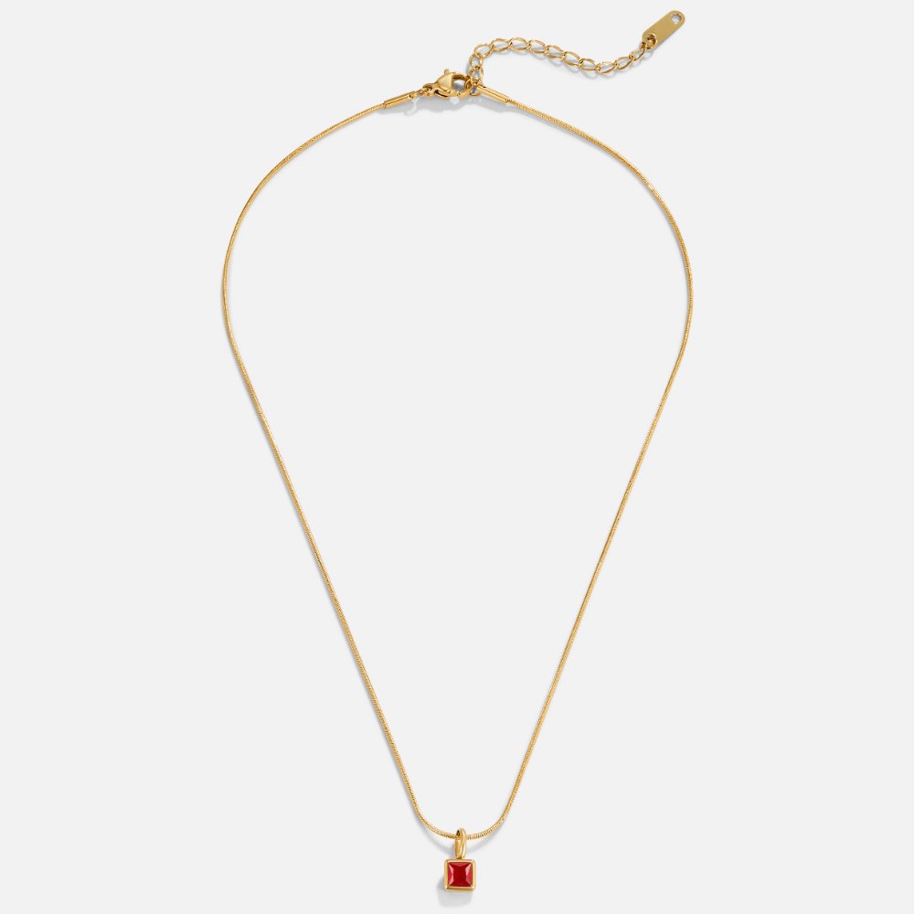Keepsake Birthstone Square Necklace