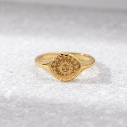 Midsummer Warm Gold-Tone Open Band Ring