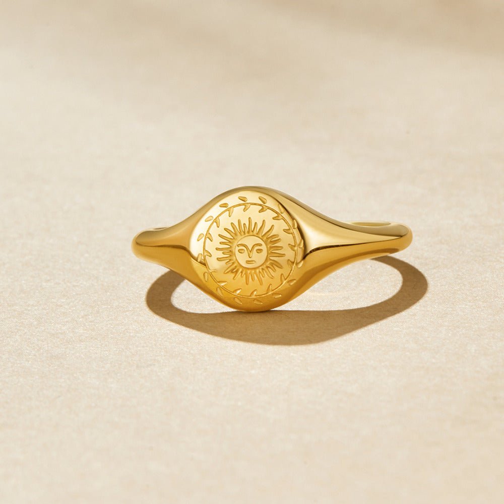 Midsummer Warm Gold-Tone Open Band Ring