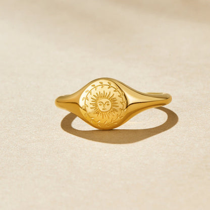 Midsummer Warm Gold-Tone Open Band Ring