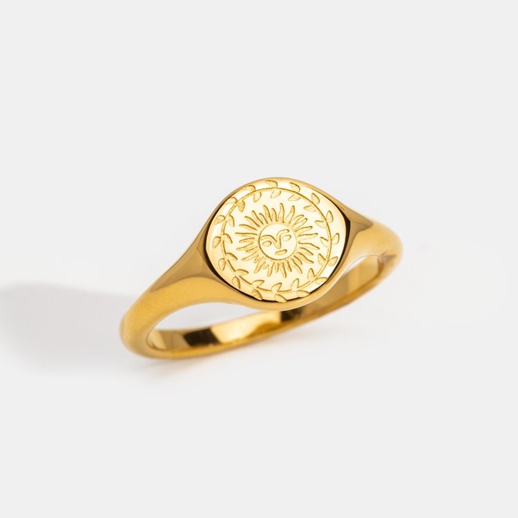 Midsummer Warm Gold-Tone Open Band Ring