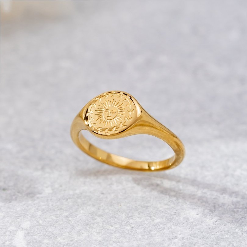 Midsummer Warm Gold-Tone Open Band Ring
