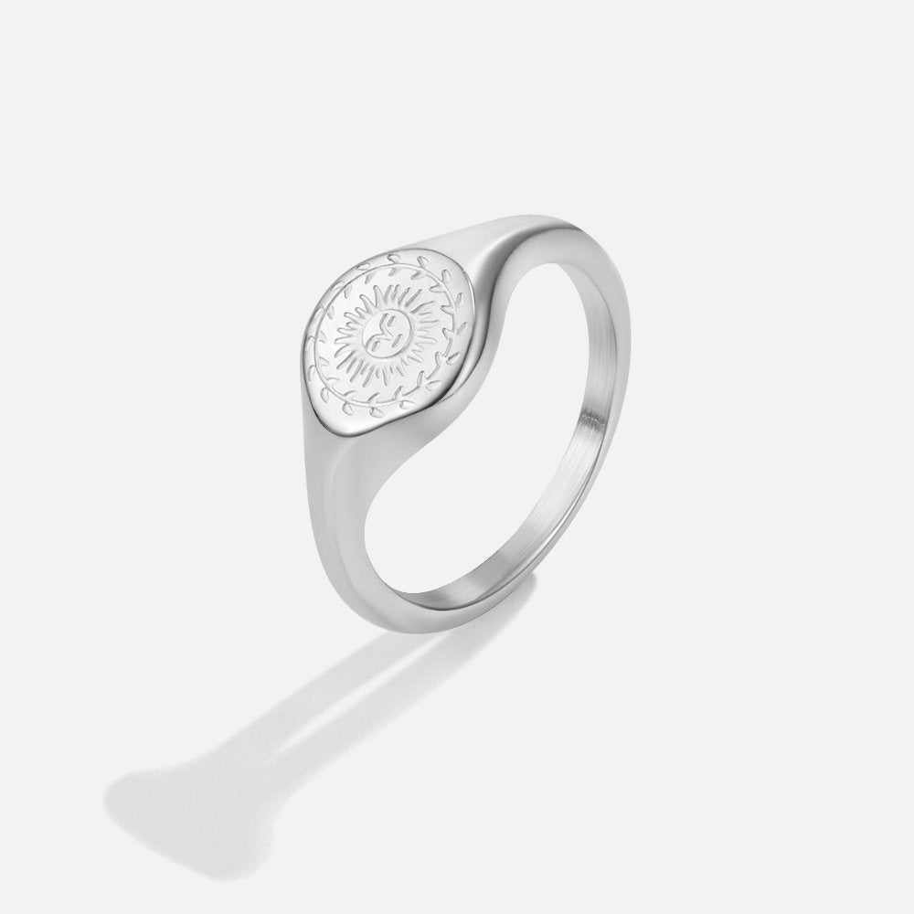 Solstice Sunlit Silver-Tone Slim Ring