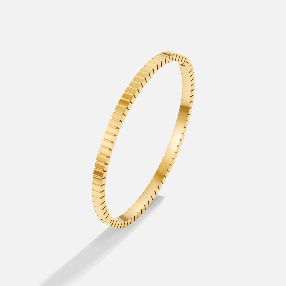 Tara Fine Round Slip-On Gold-Tone Bangle