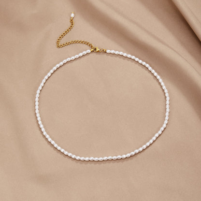 Temi Single Pearl-Effect Bead Necklace