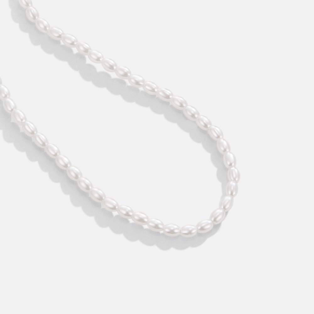 Temi Single Pearl-Effect Bead Necklace