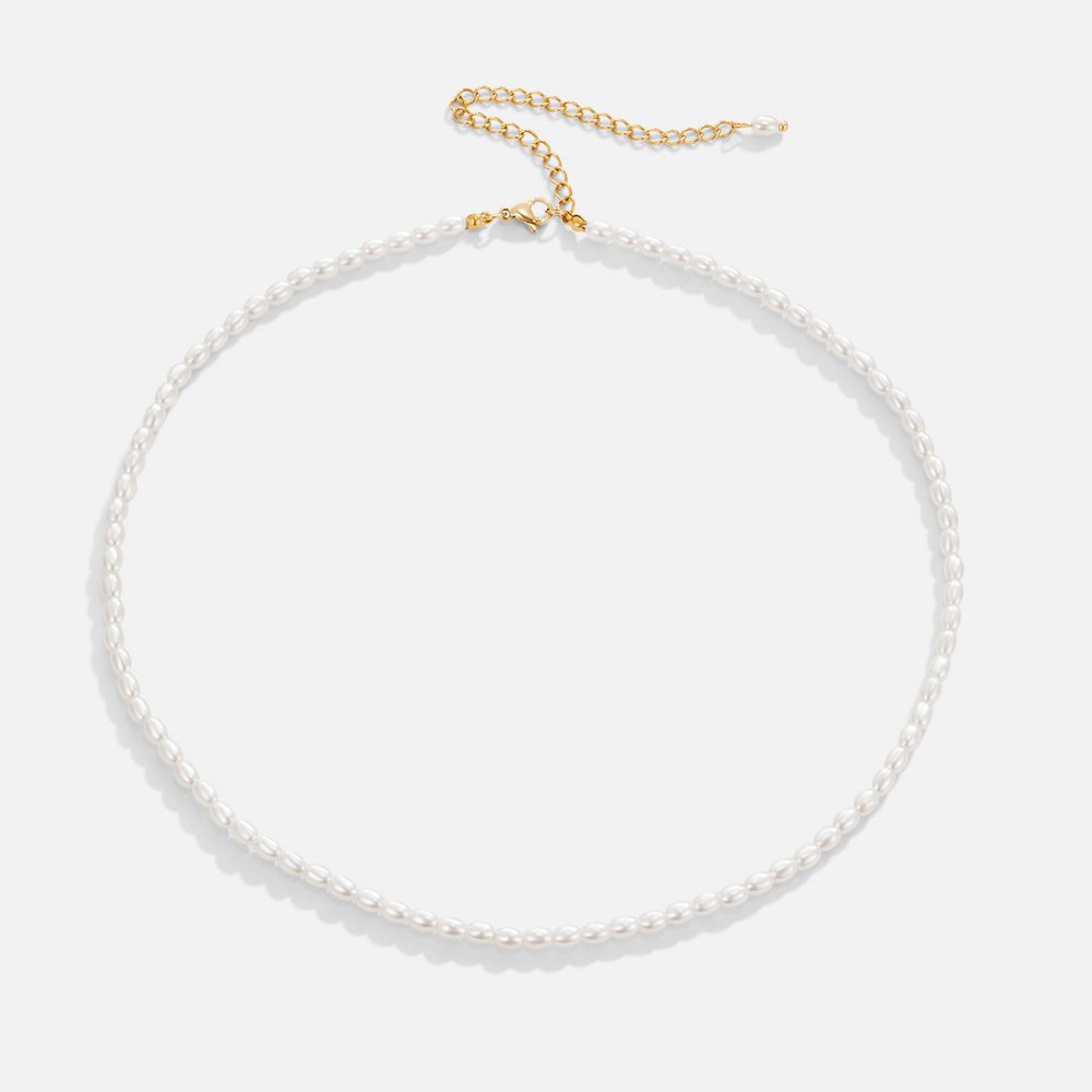 Temi Single Pearl-Effect Bead Necklace