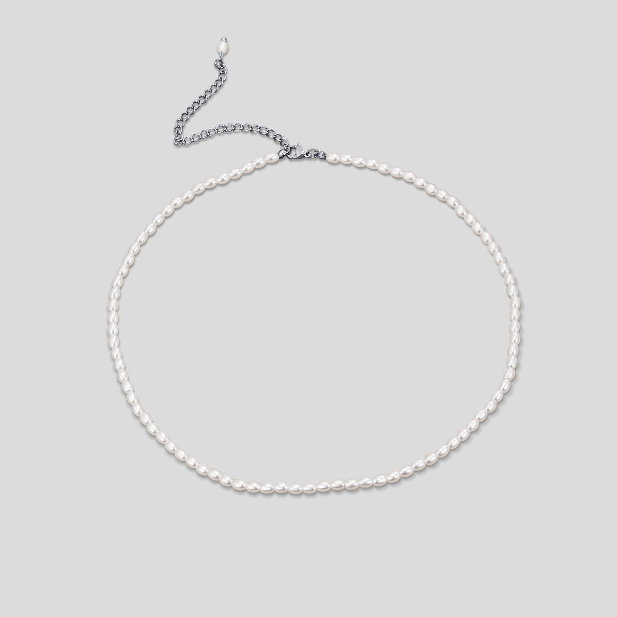 Temi Pearl and Silver-Tone Chain Necklace