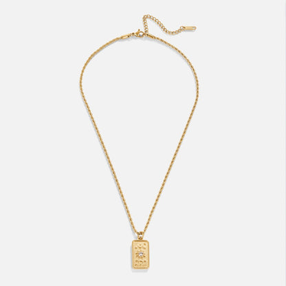 The Sun Tarot Card Round Pendant Necklace