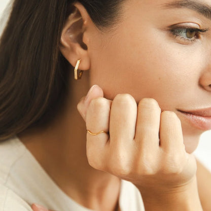 Tina Very Fine Gold-Tone Stacking Band Ring