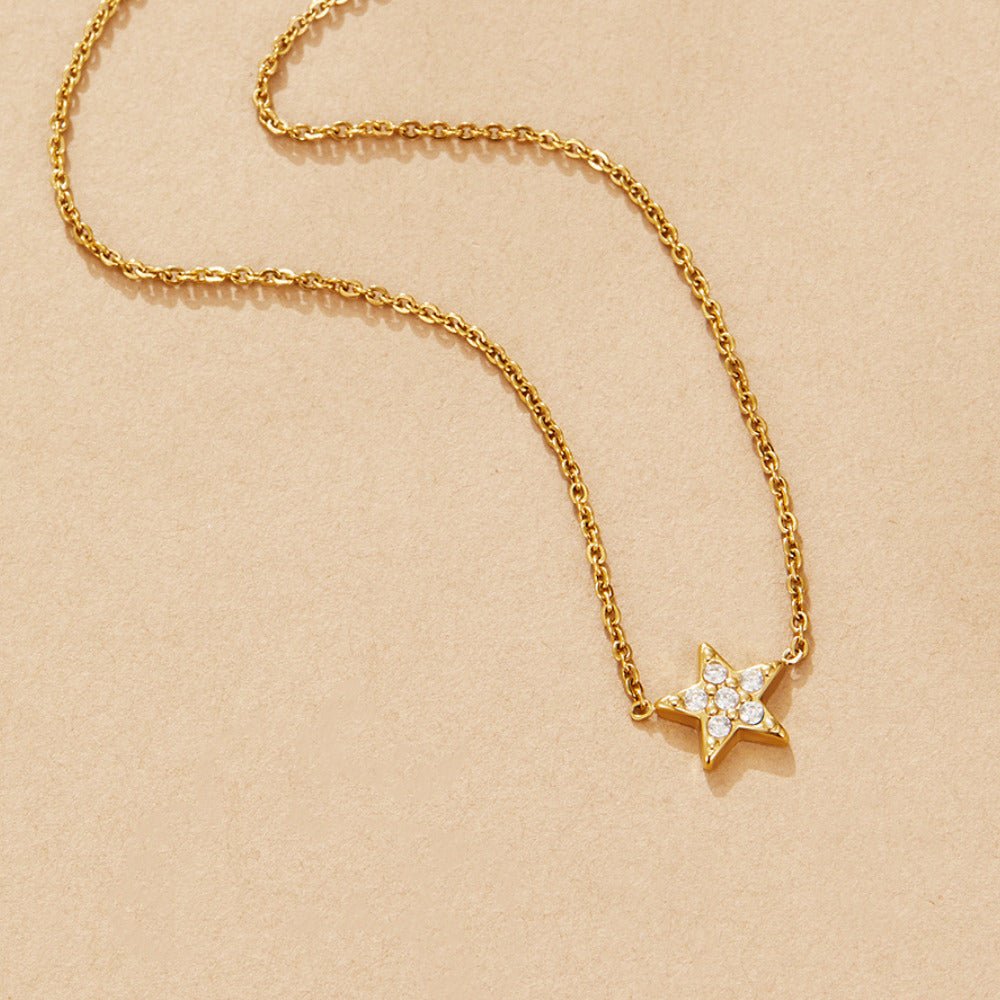 Little Shooting Star Charm Chain Necklace