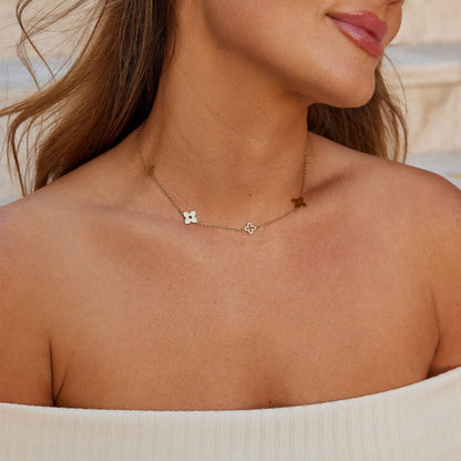 Tori Single Petal Charm Necklace