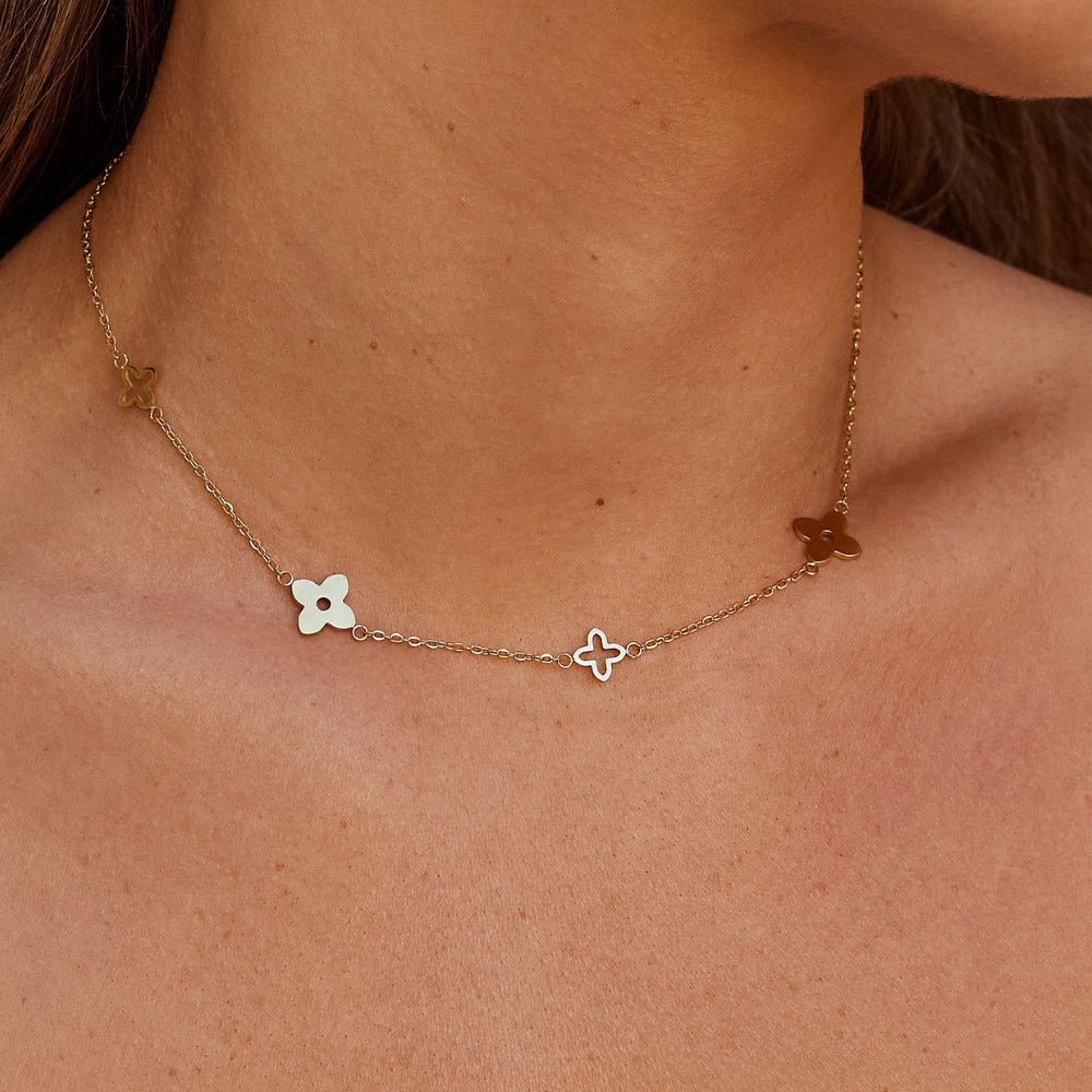 Tori Single Petal Charm Necklace