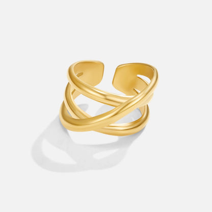 Trinity Three-Band Interlocking Gold-Tone Ring