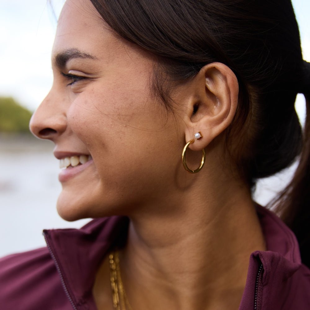 Graduated Hoop Earrings, Set of Three Sizes
