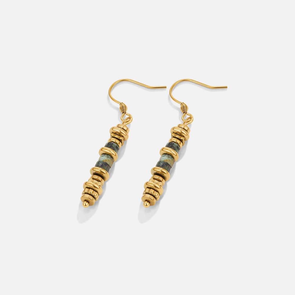 Calm Turquoise Blue Teardrop Earrings