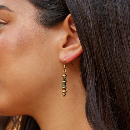 Calm Turquoise Blue Teardrop Earrings