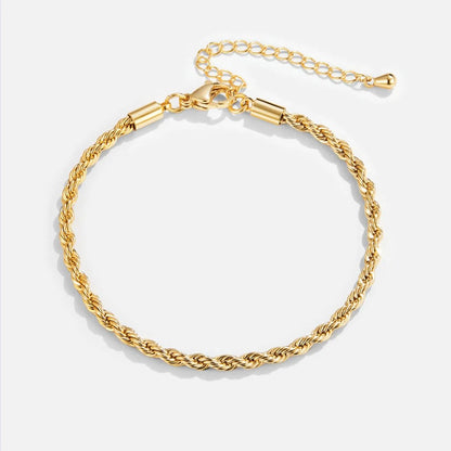 Softly Twisted Slim Gold-Tone Band Bracelet