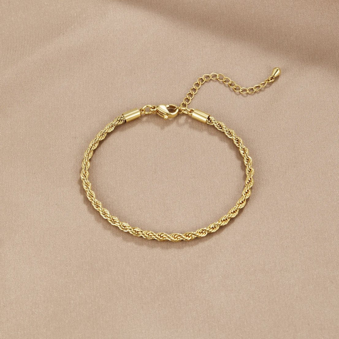 Softly Twisted Slim Gold-Tone Band Bracelet