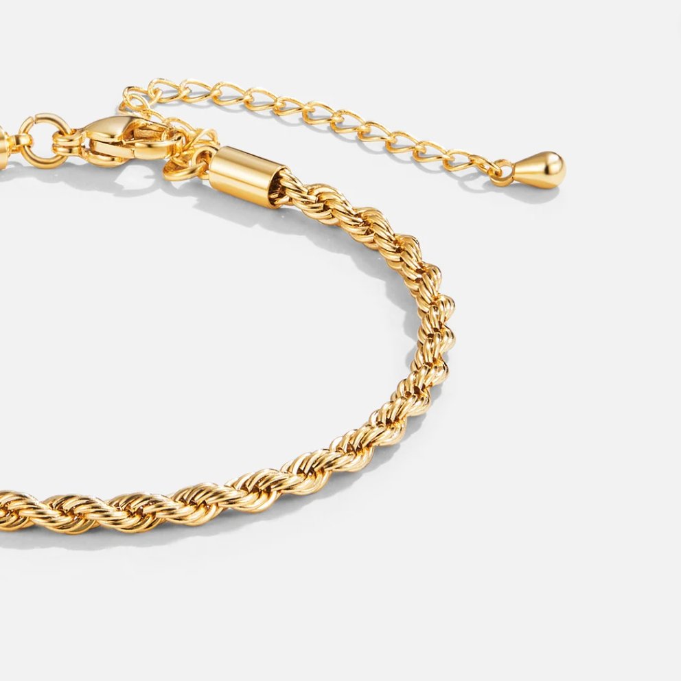 Softly Twisted Slim Gold-Tone Band Bracelet