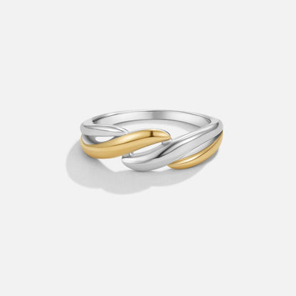 Ella Twisted Gold-Tone and Silver-Tone Ring