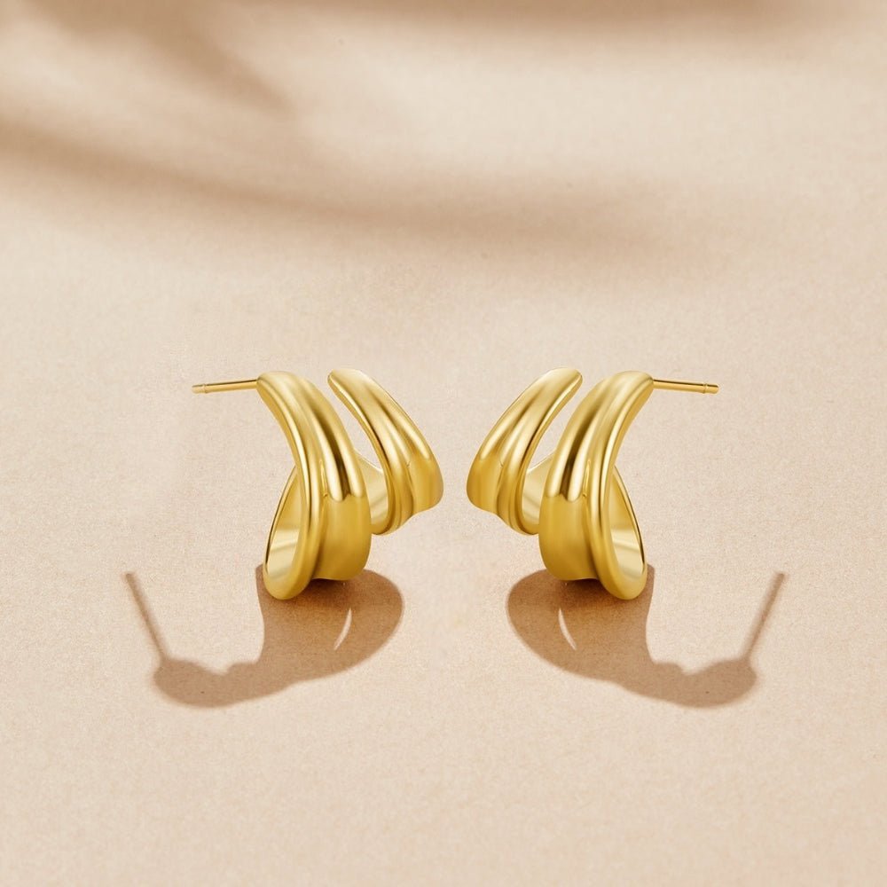 Ivana Soft Rope Twist Everyday Hoop Earrings