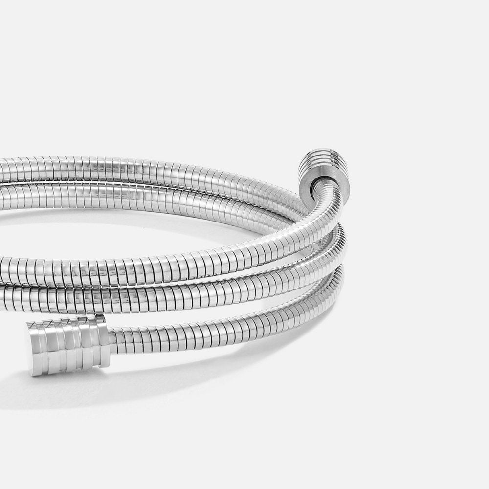 Rope Twist Silver-Tone Link Bracelet
