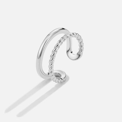 Tyra Soft Twist Ring in a Silver-Tone Finish